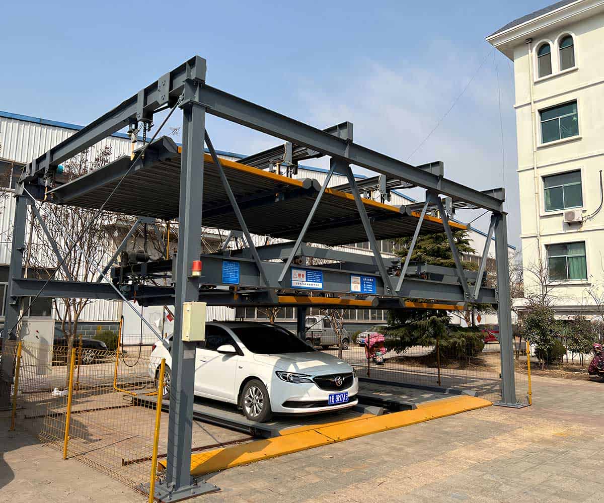 印江縣簡易式立體停車庫鋼結構外表處理方法及應用